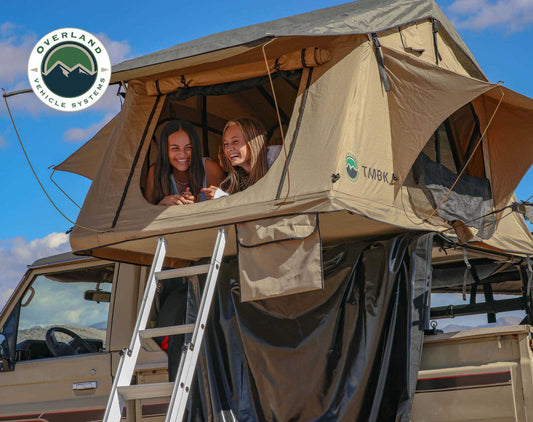 Roof Top Tent - Tan Base With Green Rain Fly (18119933)