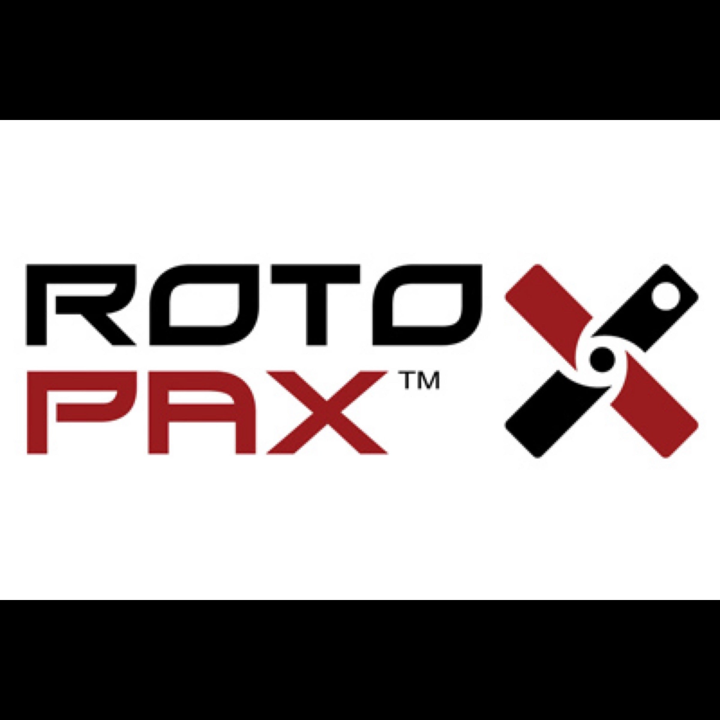 Rotopax logo with white background
