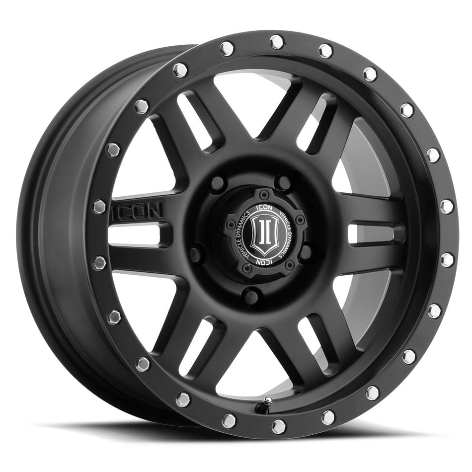 SIX SPEED / SATIN BLACK 17x8.50