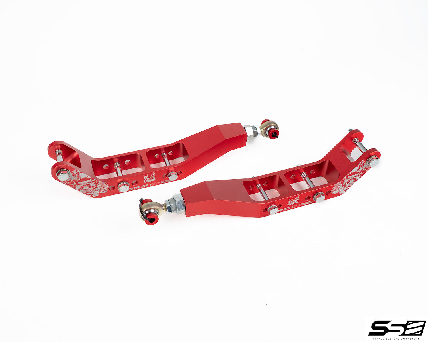 STANCE SUSPENSION FR-S/BRZ/WRX/STi /GR86 - Rear Lower Control Arms V2.0 60MM Drop – Red