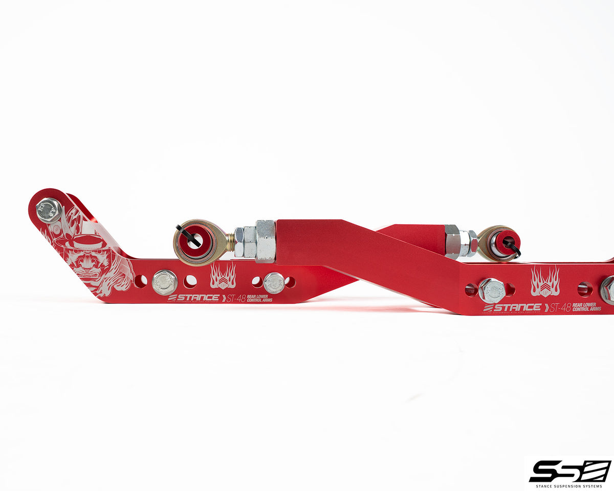 STANCE SUSPENSION FR-S/BRZ/WRX/STi /GR86 - Rear Lower Control Arms V2.0 60MM Drop – Red