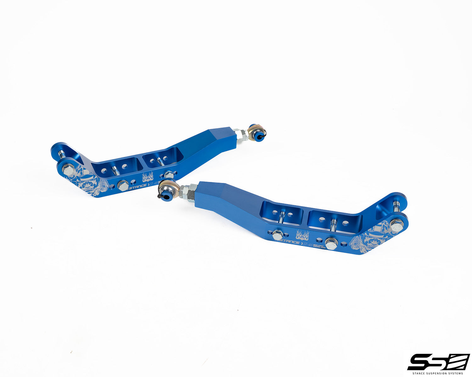 STANCE SUSPENSION FR-S- BRZ - WRX - STi - GR86 Rear Lower Control Arms V2.0 60MM Drop – Blue