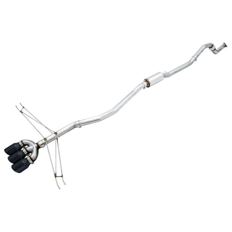 AWE Tuning 2016+ Honda Civic Si Track Edition Exhaust w/Front Pipe & Triple Diamond Black Tips