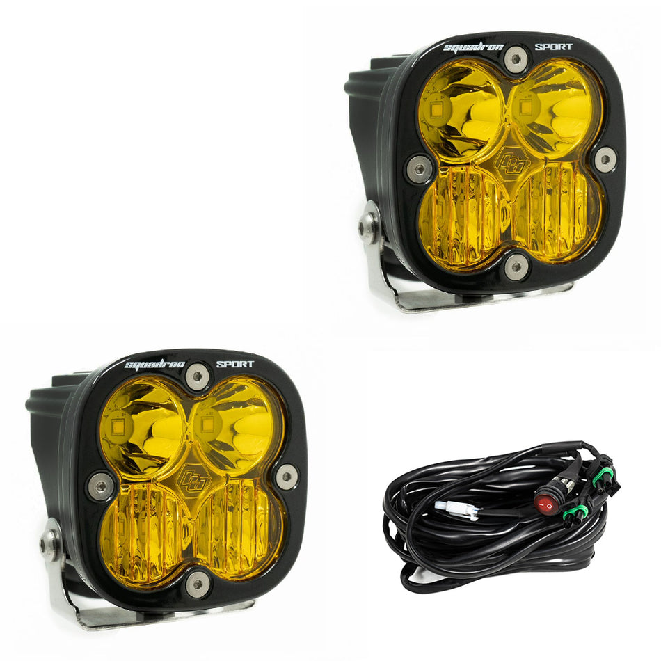 Squadron Sport Black LED Auxiliary Light Pod Pair - Universal